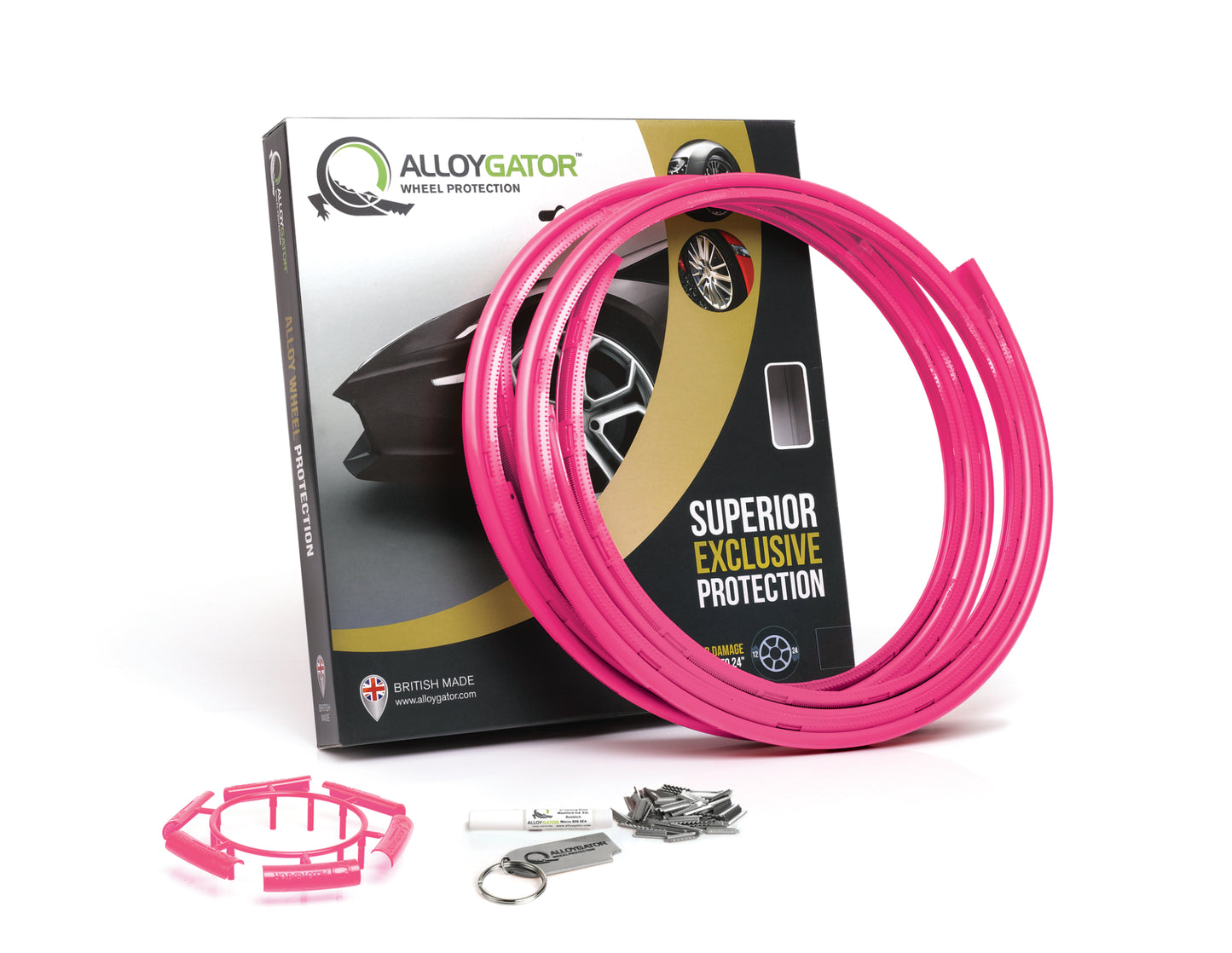 AlloyGator roze velgrandbescherming - set van 4 - velgbeschermer